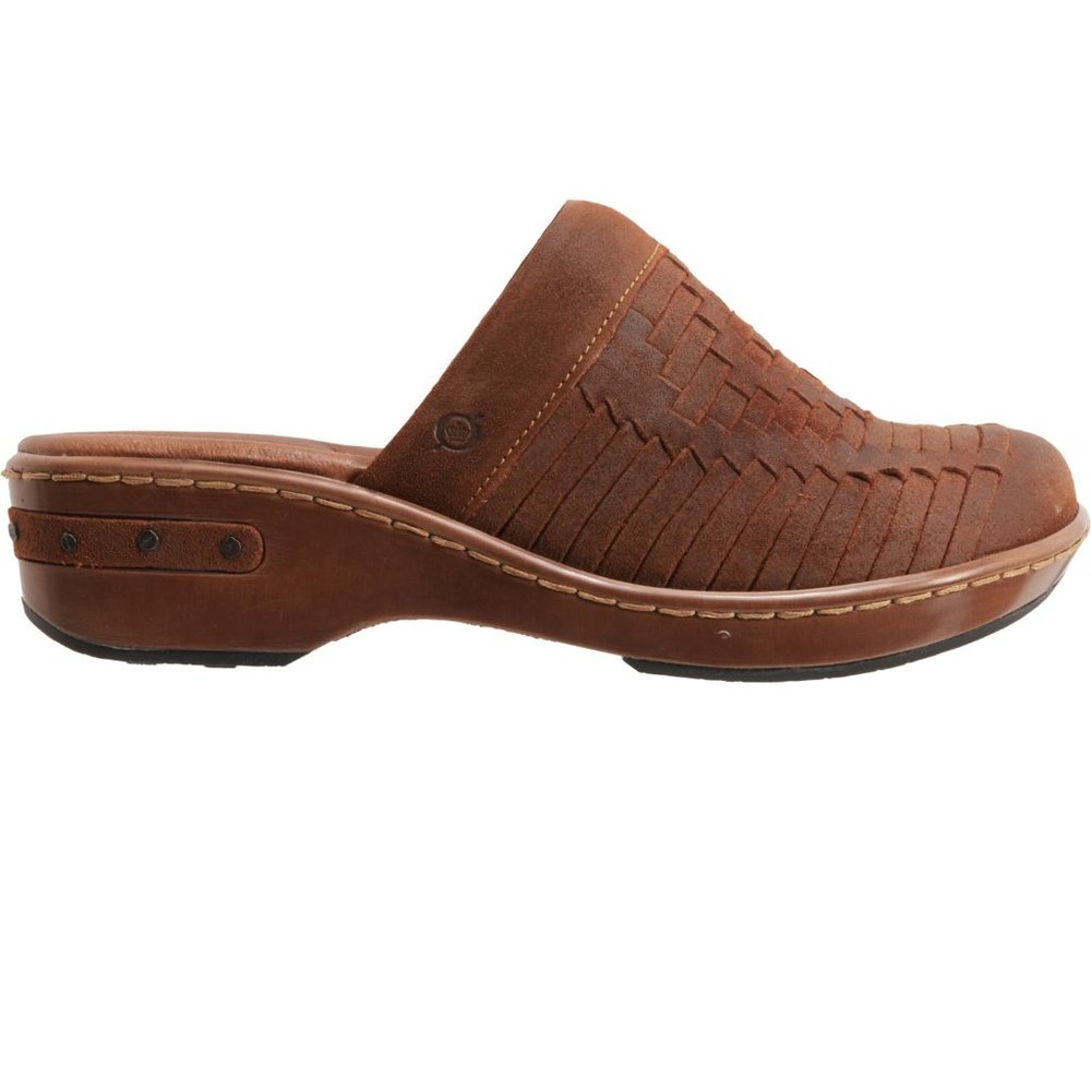 LAST PAIR! new restocked Born Yucatan Clogs Suede For distressed brown 4S2